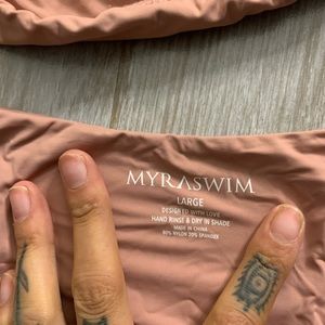Myra Swim Daria top and Cindy Bottom in Rose